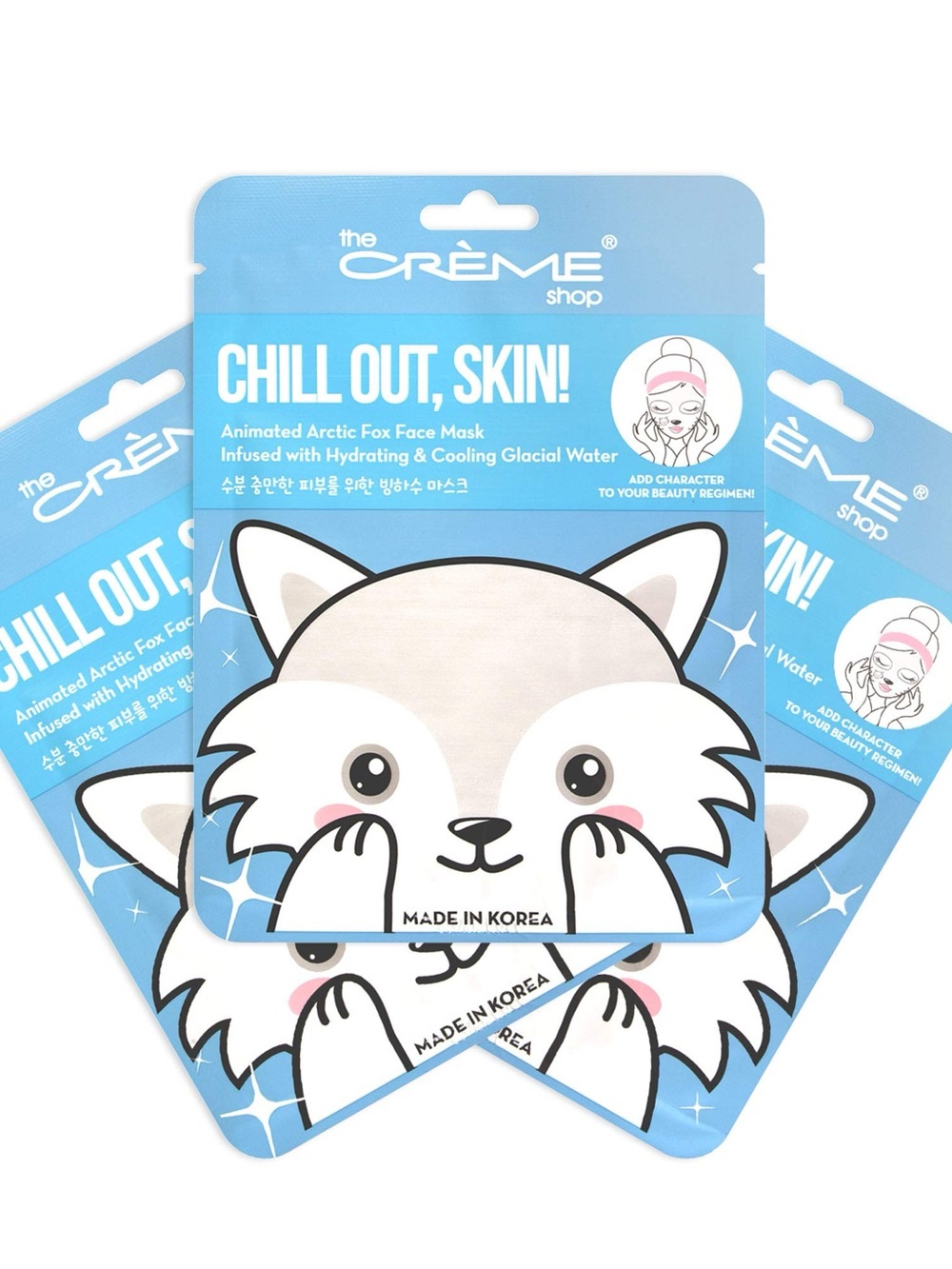 The Crème Shop Chill Out, Skin! Arctic Fox Face Mask - Blue